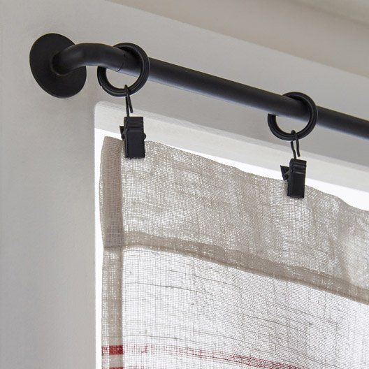 Tringle À Rideau Charme Curve Noir Mat, Diam. 8/10 Mm tout Rideaux De Vitrage Tringle À Rideau Charme Curve Noir Mat, Diam. 8/10 Mm tout Rideaux De Vitrage