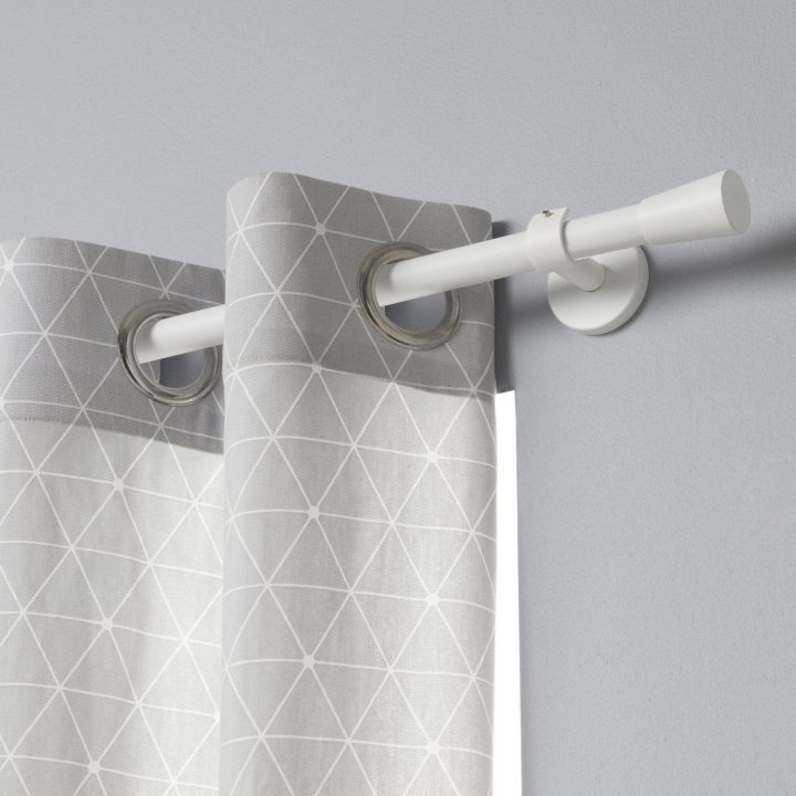 Tringle À Rideau Design Blanc Mat 300 Cm Inspire | Leroy avec Rideaux 300 Cm