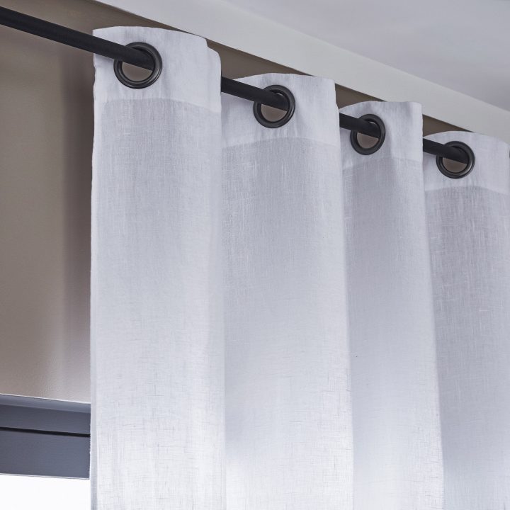 Tringle À Rideau Noir Mat 150 Cm Inspire | Leroy Merlin encequiconcerne Tringle A Rideau Noir