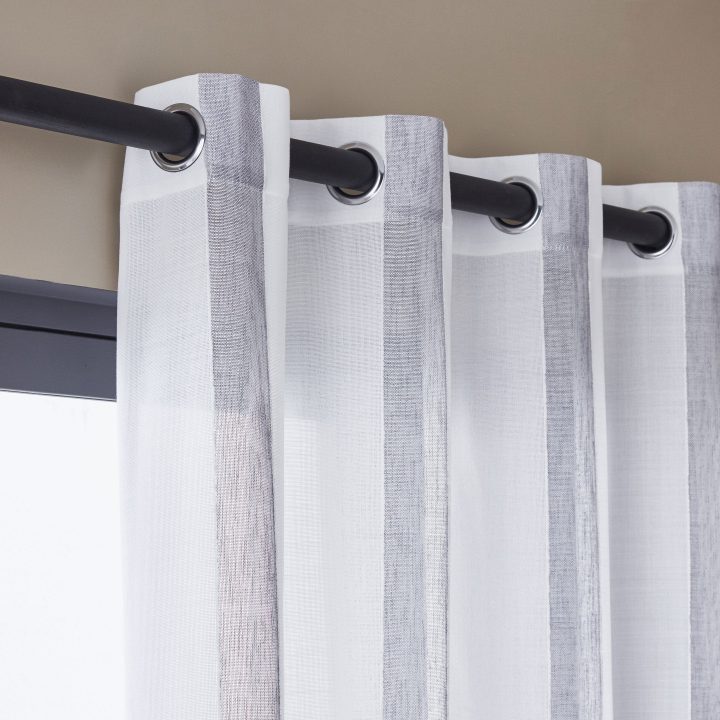 Tringle À Rideau Noir Mat 250 Cm Inspire | Rideaux Noirs dedans Tringle A Rideau Noir