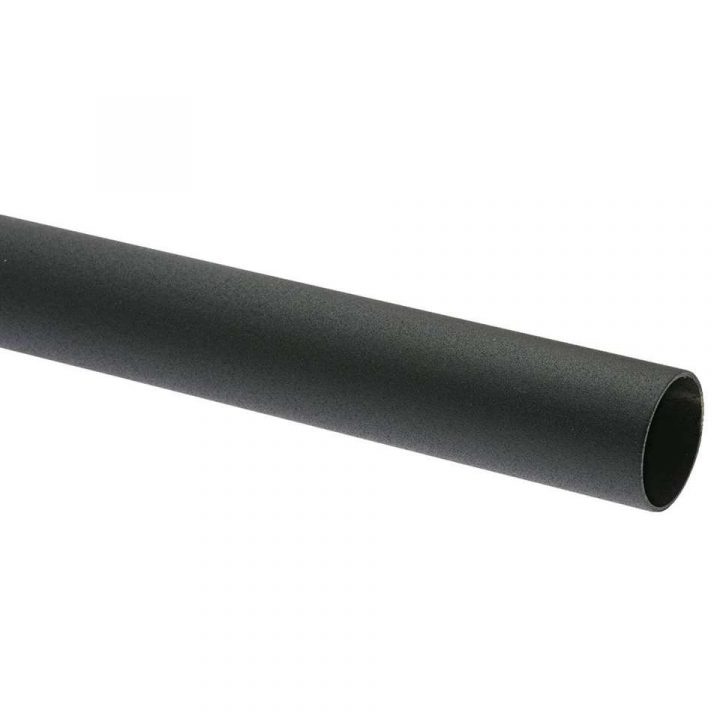 Tringle À Rideaux 28 Mm Industrielle – Noir Terne – 160 Cm pour Tringle A Rideau Noir