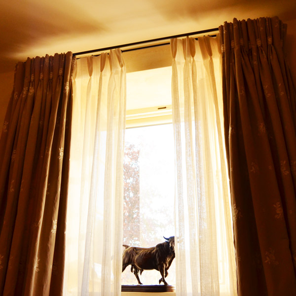 Tringle À Rideaux Provencale Double Sur Mesure En Fer encequiconcerne Rideau Double Voilage