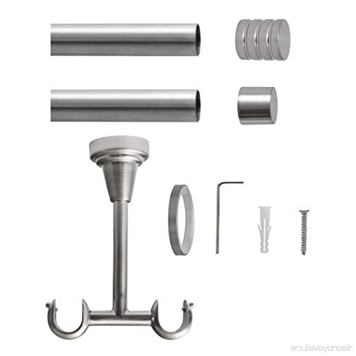 Tringle À Rideaux Sur Mesure Avec Anneaux 16 Mm Métal avec Rideaux 300 Cm