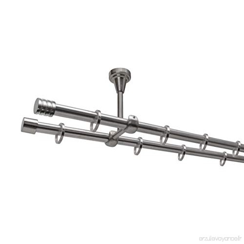 Tringle À Rideaux Sur Mesure Avec Anneaux 16 Mm Métal intérieur Rideaux 300 Cm