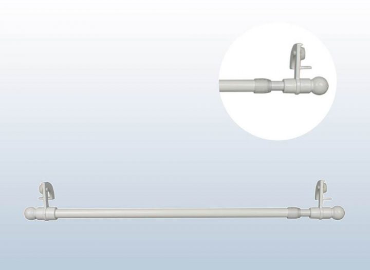 Tringle Autobloquante Pour Fenêtre Moulurés destiné Tringle A Rideau Blanche