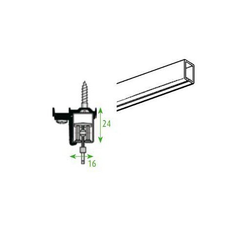 Tringle Rails Chemin De Fer 24 X 16 Pour 2 Rideaux à Rideaux De Fer Tringle Rails Chemin De Fer 24 X 16 Pour 2 Rideaux à Rideaux De Fer