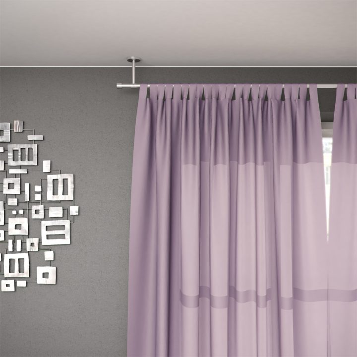 Tringle Rideau Plafond – Wikilia.fr serapportantà Rideau Et Voilage Sur Même Tringle