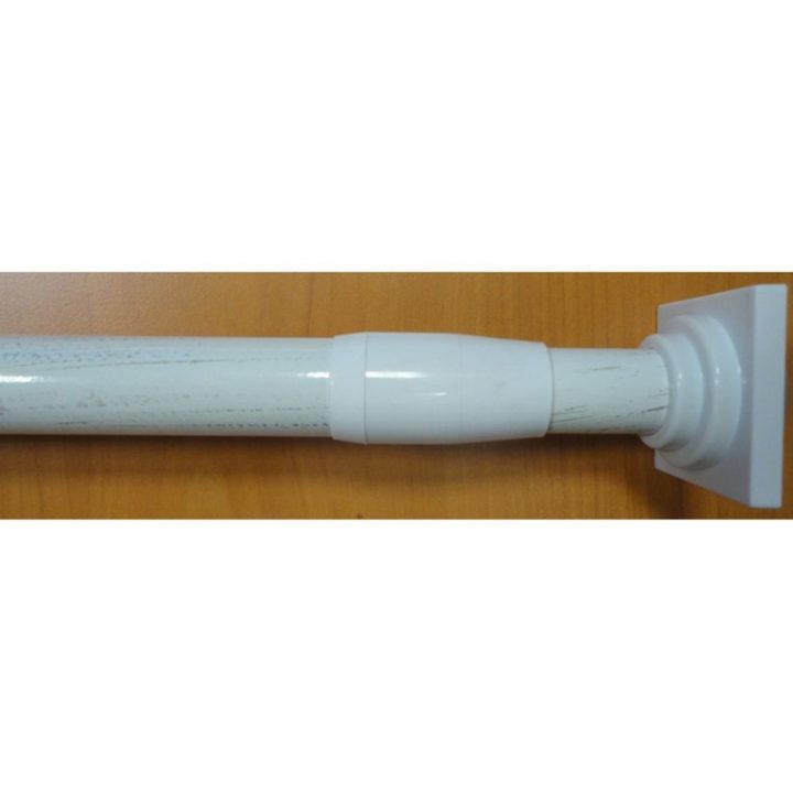 Tringle Sans Percer Extensible Entre 2 Murs Blanche encequiconcerne Tringle A Rideau Blanche