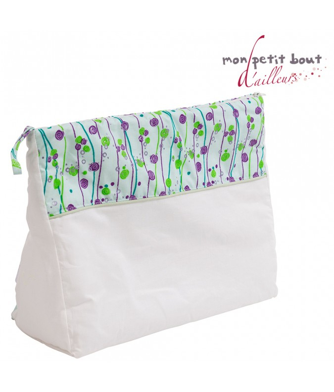 Trousse De Toilette Bébé Béréby Violet Vert destiné Trousse De Toilette Bebe Personnalise