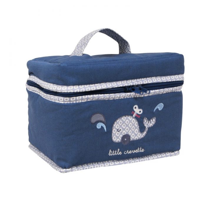 Trousse De Toilette Bébé Bleue Baleine| Little Crevette pour Trousse De Toilette Garcon