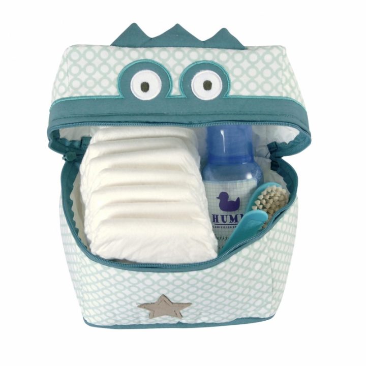 Trousse De Toilette Bébé Verte Crocodile | Little Crevette pour Trousse De Toilette Garçon