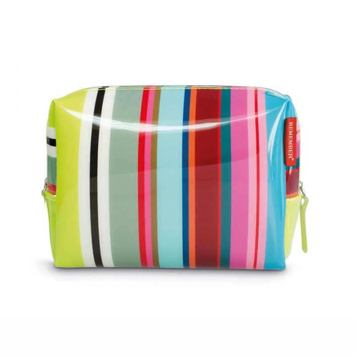 Trousse De Toilette Colour Stripes – Trousse Plastifiée Et pour Modele Trousse De Toilette
