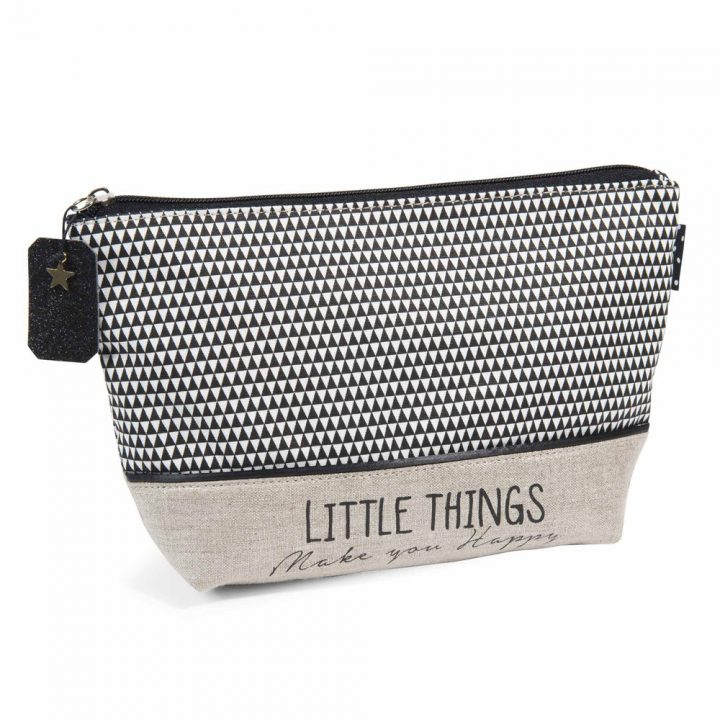 Trousse De Toilette En Coton 17 X 20 Cm Blackstage pour Trousse De Toilette Crochet