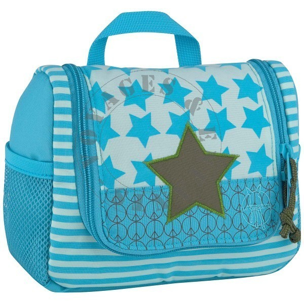 Trousse De Toilette Enfant Bleue Starlight Lassig serapportantà Trousse De Toilette Pour Bébé