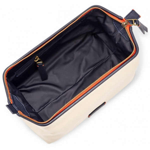 Trousse De Toilette Homme Fossil Toile Enduite Beige intérieur Trousse De Toilette Cuir Homme