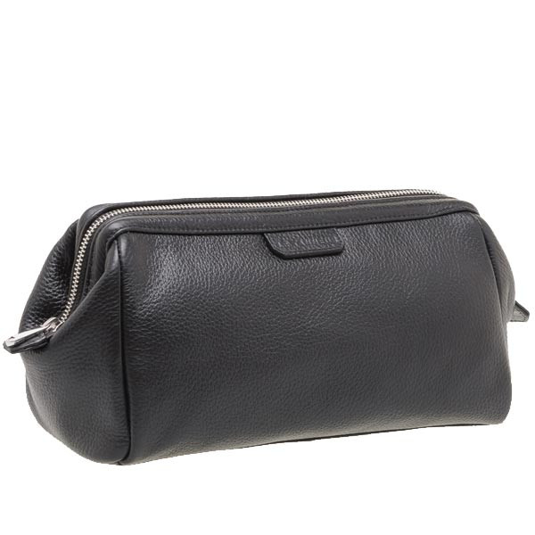 Trousse De Toilette Pour Homme Bruno Noir destiné Trousse De Toilette Cuir Homme