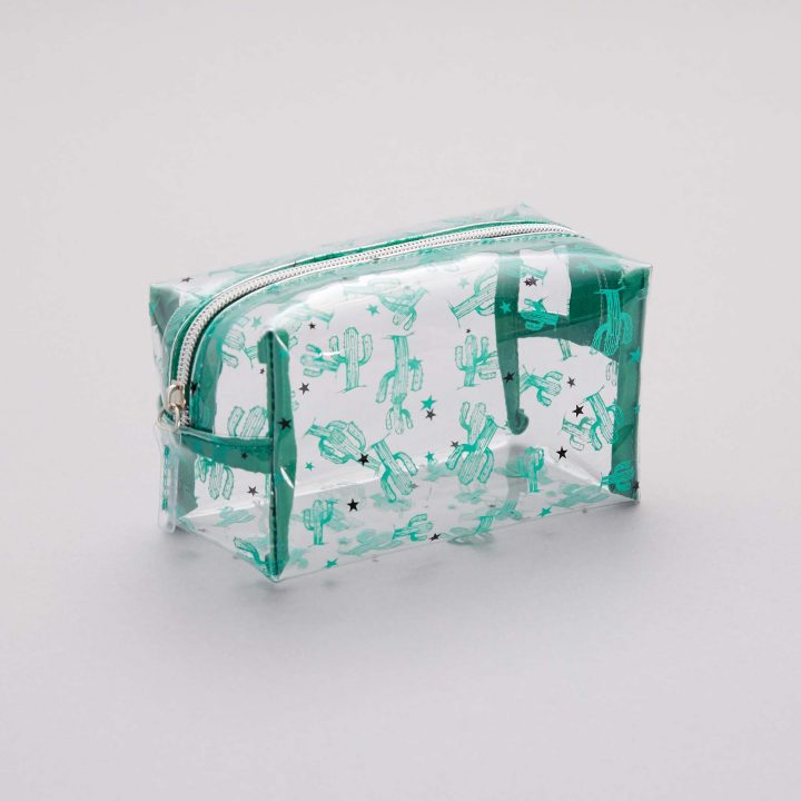 Trousse De Toilette Transparente 'Cactus' Garçon – Vert dedans Trousse De Toilette Adidas