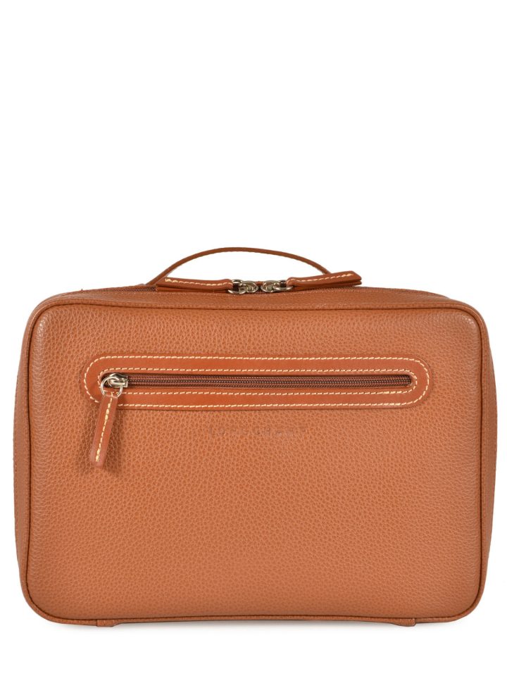 Trousses De Toilette Longchamp 1033021 Cognac Sur Edisac avec Trousse De Toilette Personnalisée