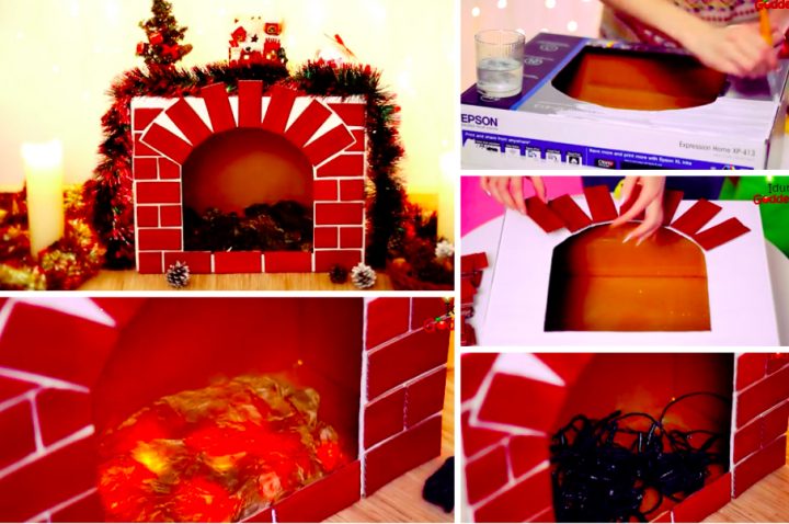 Tuto : Réalisez Une Belle Décoration De Noël Avec Une tout Acheter Une Cheminée En Carton