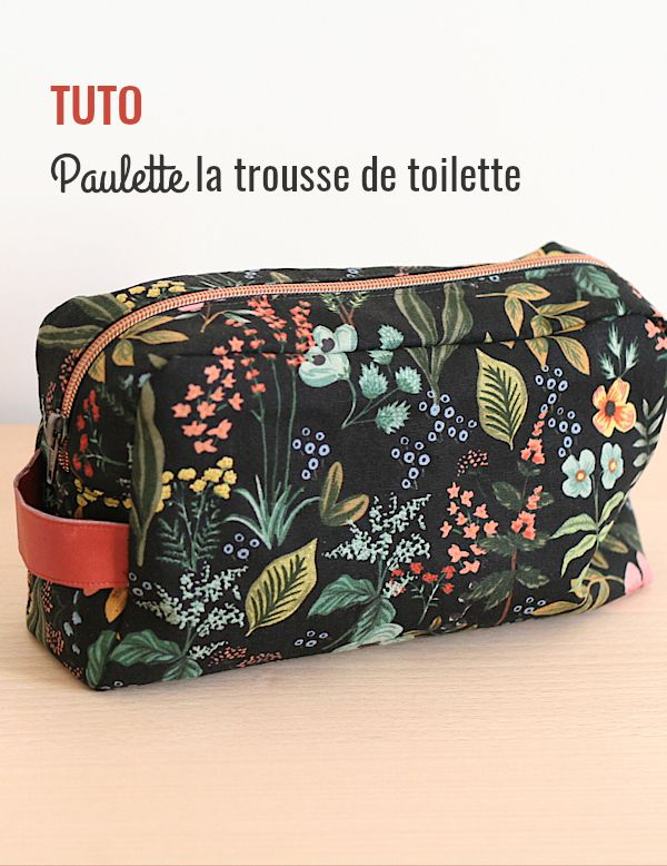 Tuto Trousse De Toilette Avec Doublure | Trousse De intérieur Trousse De Toilette Brodée Prénom