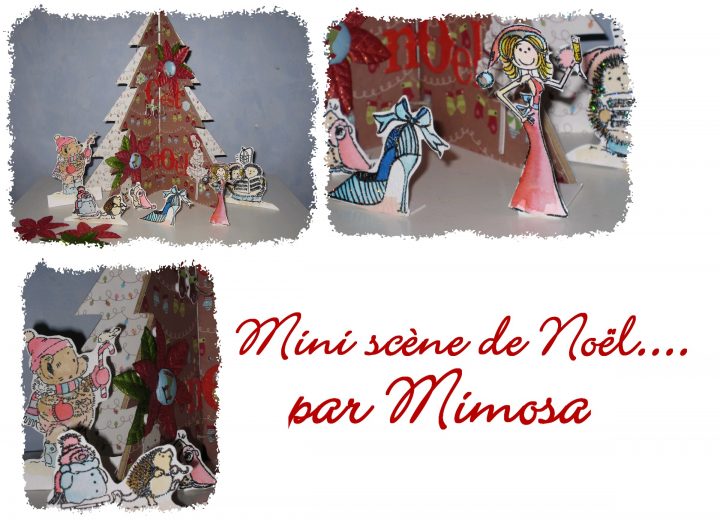 Tutoriel Une Mini Scène De Noël () – Femme2Decotv intérieur Cheminée En Carton Fiche Technique