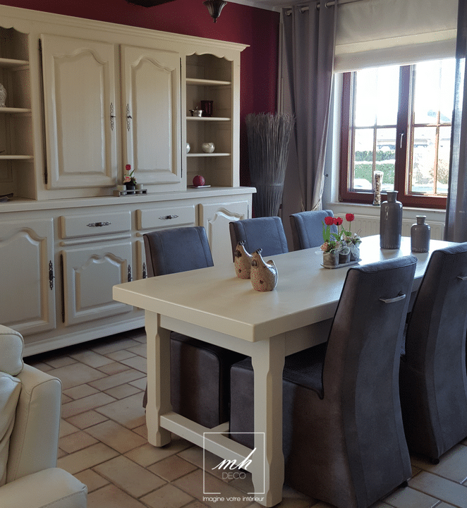 Une Salle À Manger Gustavienne – Aubange (Belgique) | Mh Deco encequiconcerne Salle A Manger Belgique
