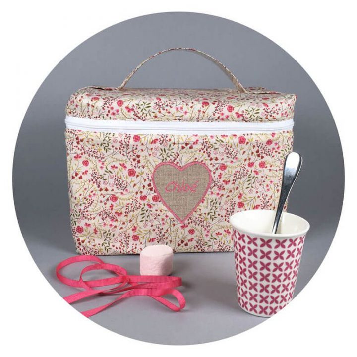 Une Trousse De Toilette Fille Pratique Et Belle, À Fleurs pour Trousse De Toilette Personnalisée