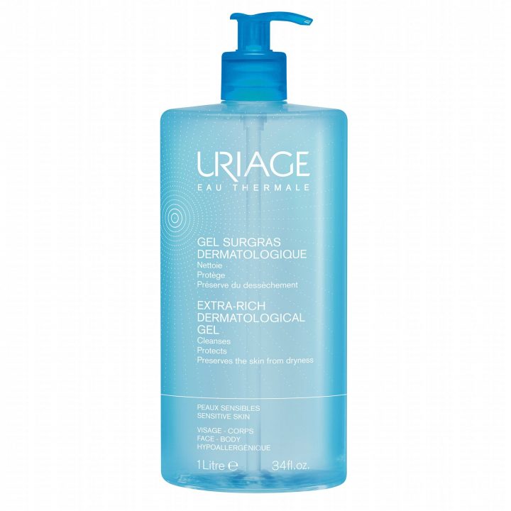 Uriage Surgras Liquide Dermatologique Flacon Pompe 1L tout Gel Douche Dermatologique