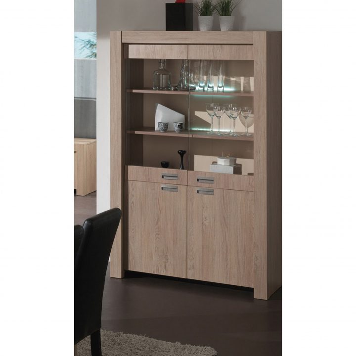 Vaisselier Salle À Manger Moderne – Comforium tout Salle A Manger Chene Moderne