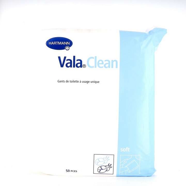 Vala Clean Gants De Toilette Usage Unique – Hartmann pour Gants De Toilette À Usage Unique