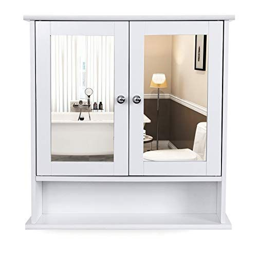 Vasagle Armoire Murale Salle De Bain Placard De Rangement concernant Placard Toilette