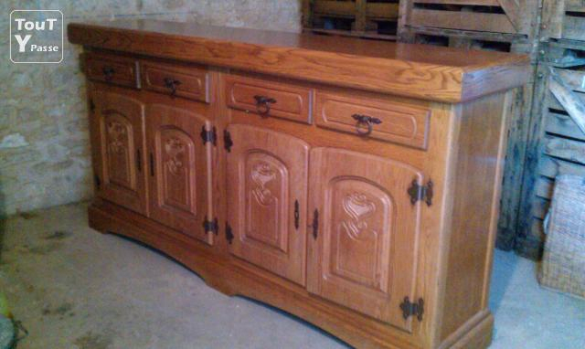 Vends Salle À Manger En Chêne Massif Champagne-Ardenne encequiconcerne Salle A Manger Chene Clair Massif