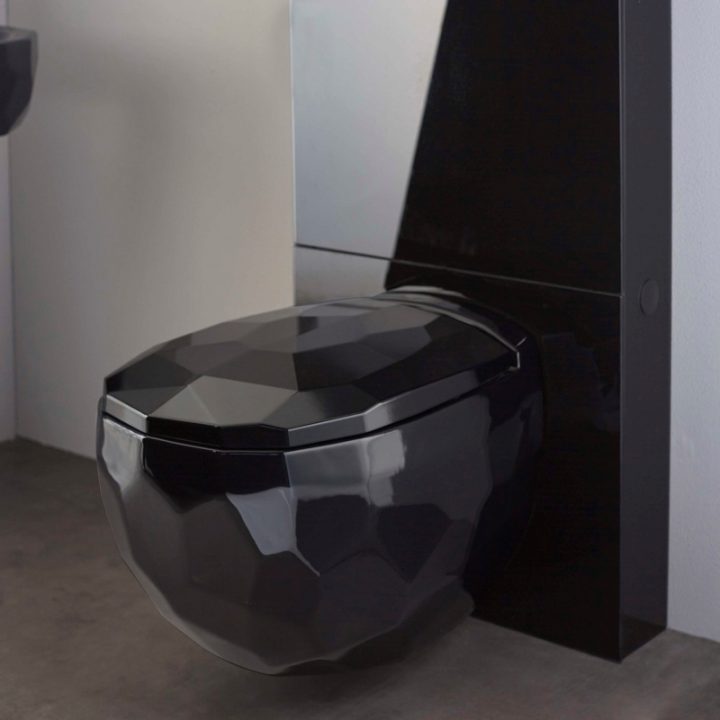 Vente – Cuvette Suspendue En Céramique Noire Pour Wc Haut serapportantà Toilettes Noires