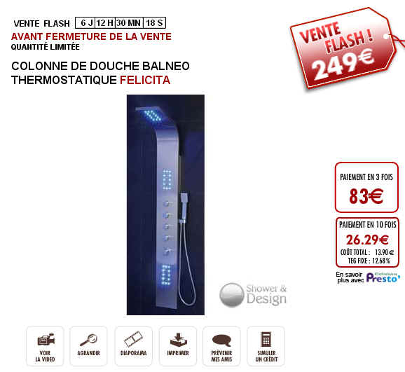 Vente Flash Colonne De Douche Balnéo Thermostatique tout Colonne De Douche Lumineuse A Led Vente Flash Colonne De Douche Balnéo Thermostatique tout Colonne De Douche Lumineuse A Led