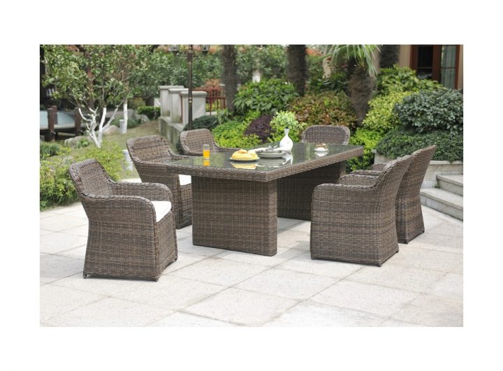 Vente Unique Salle À Manger De Jardin Limones En Résine pour Meuble Salle À Manger Pas Cher