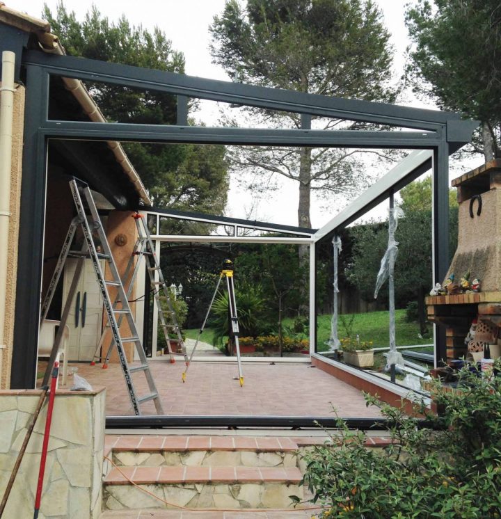 Véranda En Aluminium Style Classik De La Marque Française à Veranda Rideau En Kit Véranda En Aluminium Style Classik De La Marque Française à Veranda Rideau En Kit