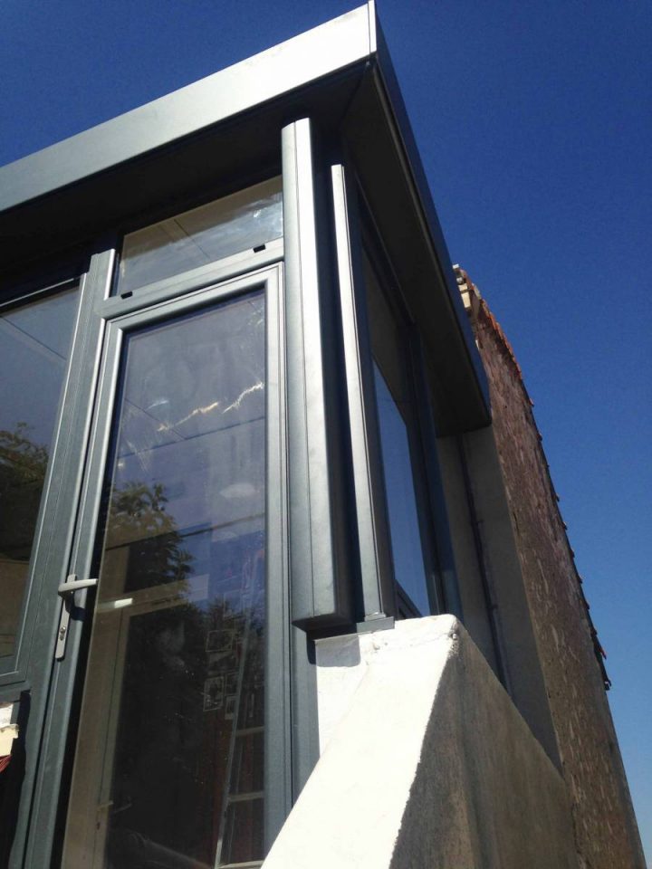 Véranda Gustave Rideau, Bicoloration Avec Toiture Mono à Veranda Rideau Prix Au M2 Véranda Gustave Rideau, Bicoloration Avec Toiture Mono à Veranda Rideau Prix Au M2