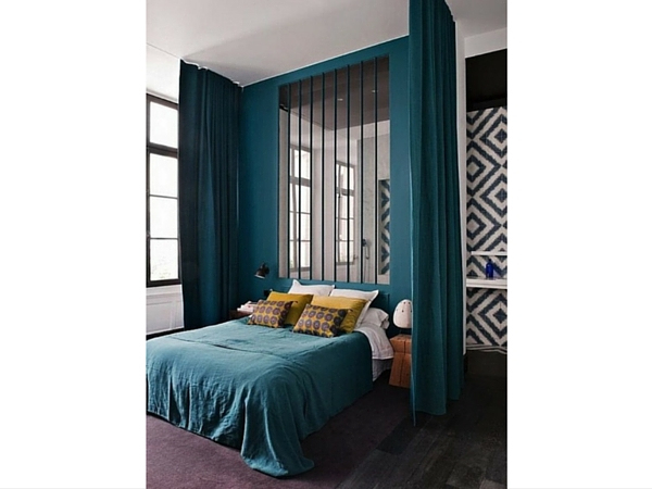 Verrière Intérieure – 26 Photos Pour Séparer Sans Cloisonner encequiconcerne Separer Une Piece Par Un Rideau