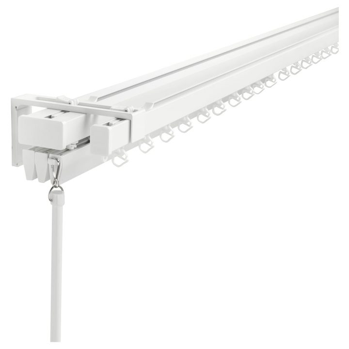Vidga Rail Rideau Simple Ou Triple, Blanc – Ikea tout Rideau Exterieur Ikea