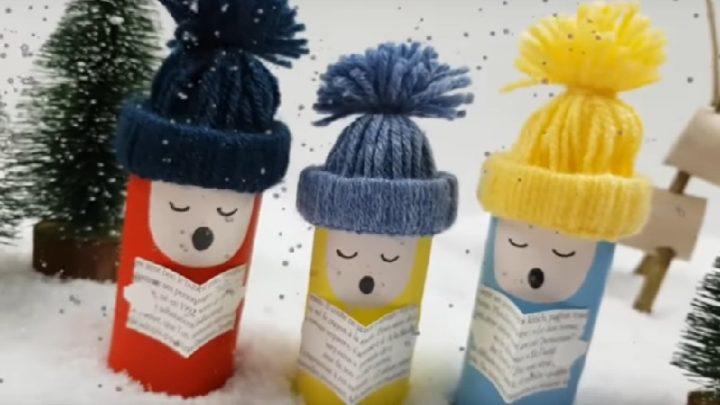 Voici De Superbes Décorations De Noël À Faire Avec Des serapportantà Bricolage Avec Des Rouleaux De Papier Toilette