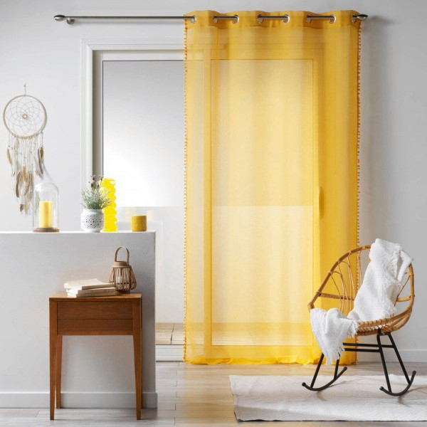 Voilage (140 X 240 Cm) Galoni Jaune Moutarde – Rideau à Rideau Occultant Jaune Moutarde Voilage (140 X 240 Cm) Galoni Jaune Moutarde – Rideau à Rideau Occultant Jaune Moutarde