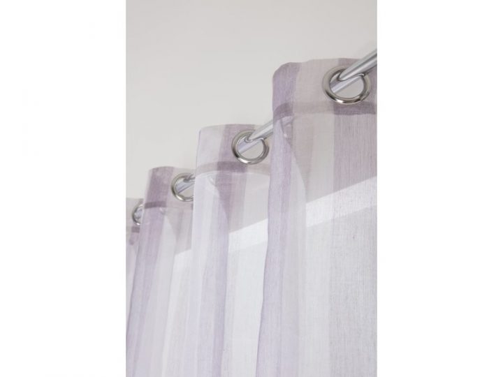 Voilage À Oeillets 140 X 240 Cm Effet Lin Avec Rayures destiné Rideau Voilage Effet Lin Voilage À Oeillets 140 X 240 Cm Effet Lin Avec Rayures destiné Rideau Voilage Effet Lin