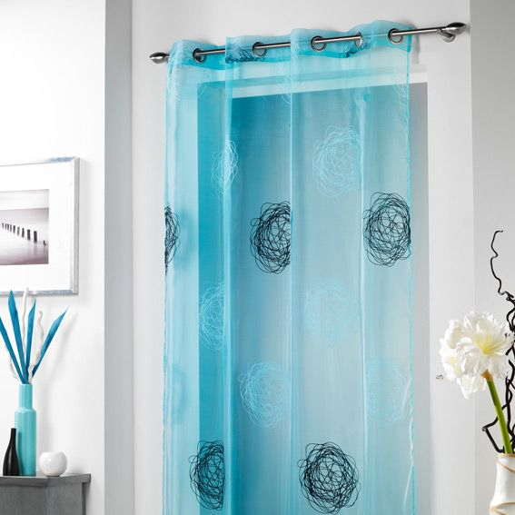 Voilage À Oeillets Cachou Turquoise : Choisissez Parmi tout Rideaux Occultants Turquoise