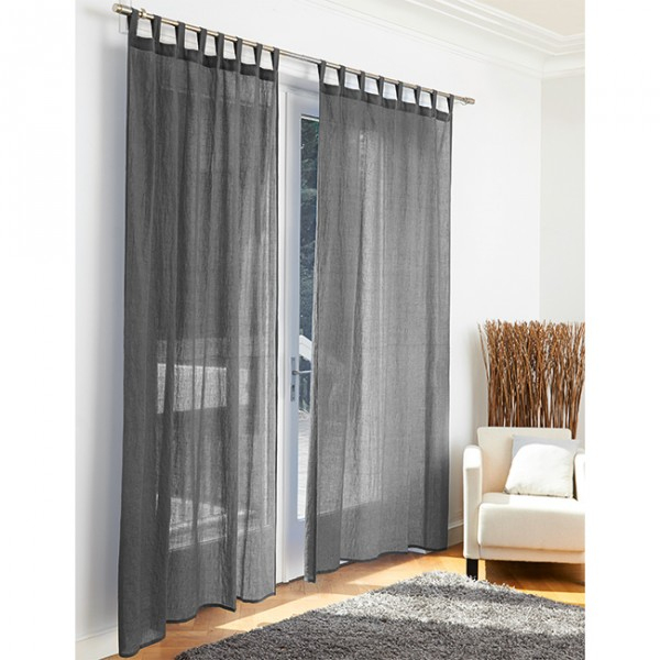 Voilage À Pattes Gris – Voilage – Rideau Et Voilage destiné Rideaux Voilage Gifi