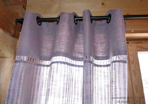 Voilage En Lin "Julie" serapportantà Rideau Lin Prune Voilage En Lin "Julie" serapportantà Rideau Lin Prune