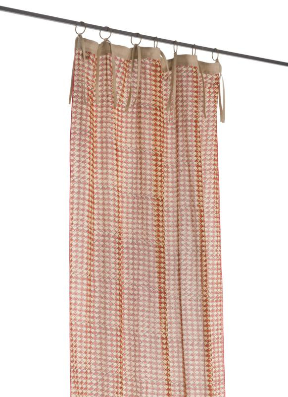 Voilage Indienne En Coton Imprimé – Terracotta Ecaille intérieur Rideau Indien