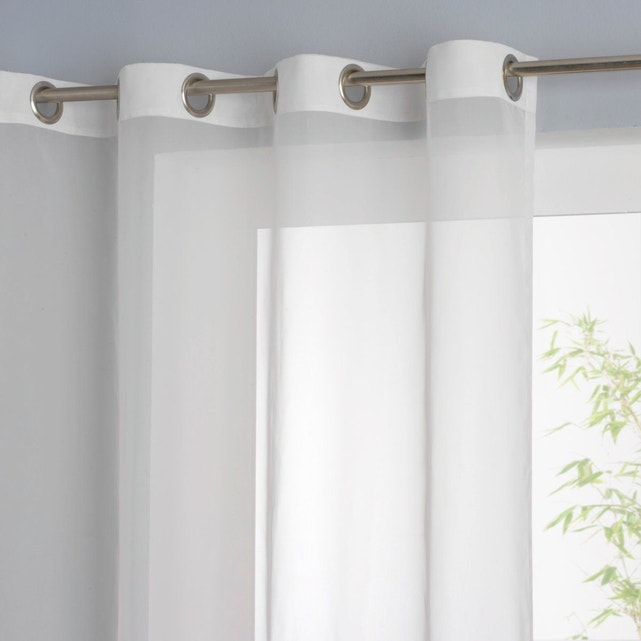 Voilage Oeillets, Limpo La Redoute Interieurs | La Redoute encequiconcerne Rideaux Occultant Blanc Oeillets