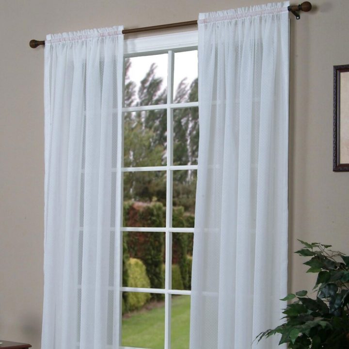 Voilage Passe-Tringle – Voilages – Rideaux À Fenêtres – Decor avec Rideau Passe Tringle