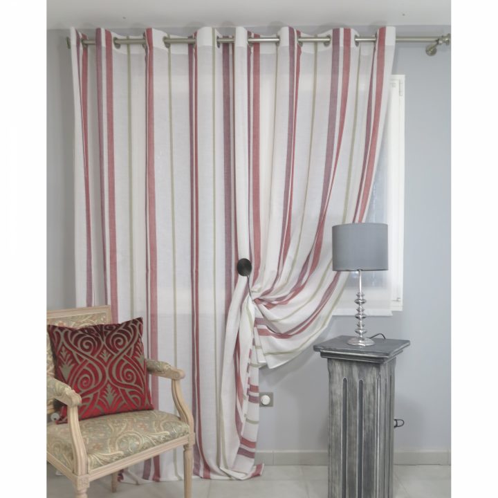 Voilage Prêt À Poser Anglet Borbeaux 300 X 260 Cm – L encequiconcerne Rideaux Sur Mesure Bordeaux