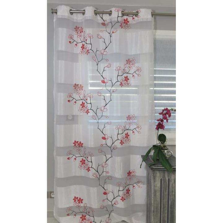 Voilage Prêt À Poser Eden Rouge 140 X 245 Cm – L'Atelier à Rideaux Pret A Poser Voilage Prêt À Poser Eden Rouge 140 X 245 Cm – L'Atelier à Rideaux Pret A Poser